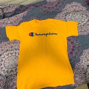 Yellow Champion shirt